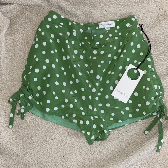 NWT Revolve Privacy Please polka dot gardens green hot shorts - Picture 5 of 11